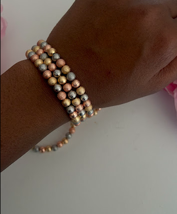 Diamond cut bracelets (Set of 3)